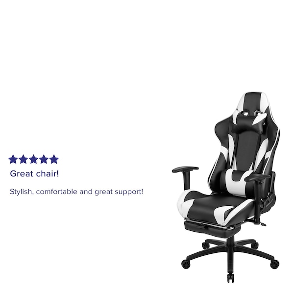 Flash Furniture Black Reclining Gaming Chair with Footrest - CH-187230-BK-GG