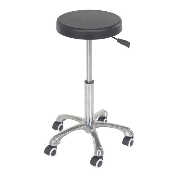 Vestil Ergonomic Work Chair, Adj. Height Stool 19 In - 27 In. - ESE-WS-1927