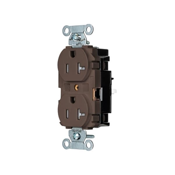 Hubbell Receptacle, 1 hp, 125V AC, NEMA 5-20R - 5362STTR