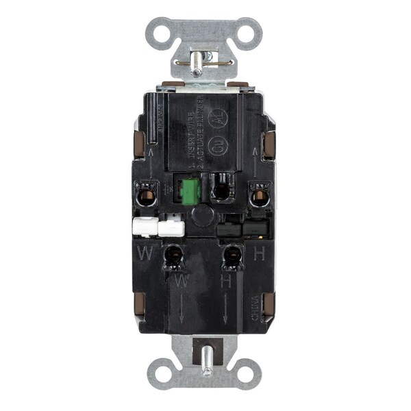 Hubbell Receptacle, 1 hp, 125V AC, NEMA 5-20R - 5362STTR