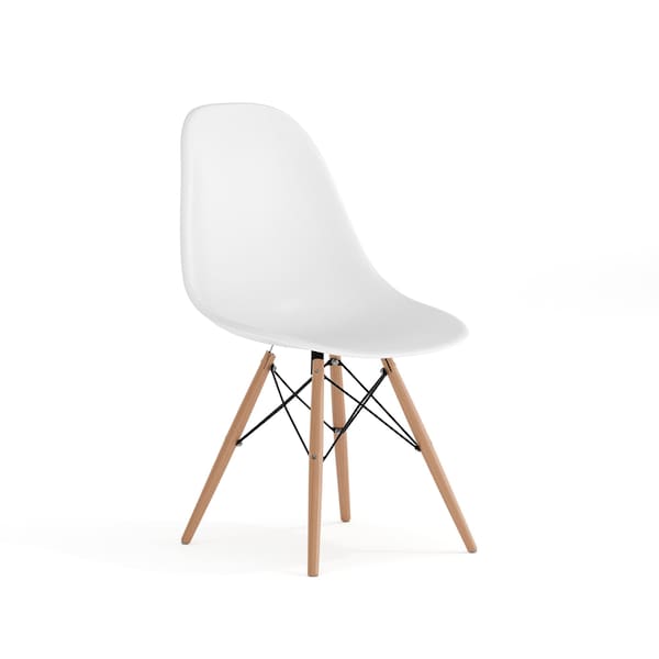 Flash Furniture Elon Chair, White Back, 18-1/4 in W 22-1/2" L 31-1/2" H - FH-130-DPP-WH-GG