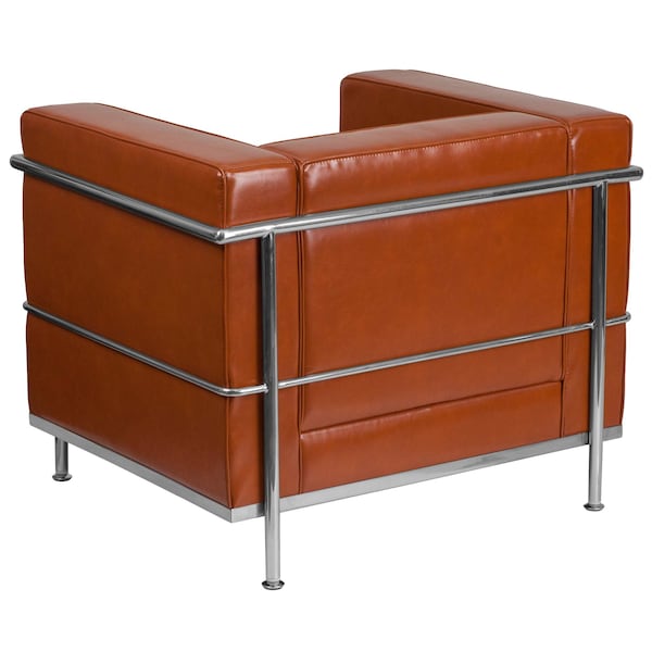 Flash Furniture Hercules Regal Chair, 35 in W 28-1/2" L 27-1/2" H, Straight, Leather Seat - ZB-REGAL-810-1-CHAIR-COG-GG