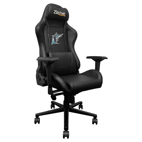 Dreamseat Xpression Pro Gaming Chair with Florida Marlins Cooperstown Secondary Logo - XZXPPRO032-PSCOOP0051A