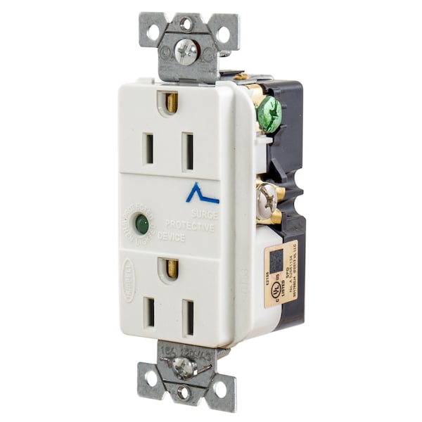 Hubbell Wiring Device-Kellems Surge Protection Receptacles HBL5260WSA - HBL5260WSA
