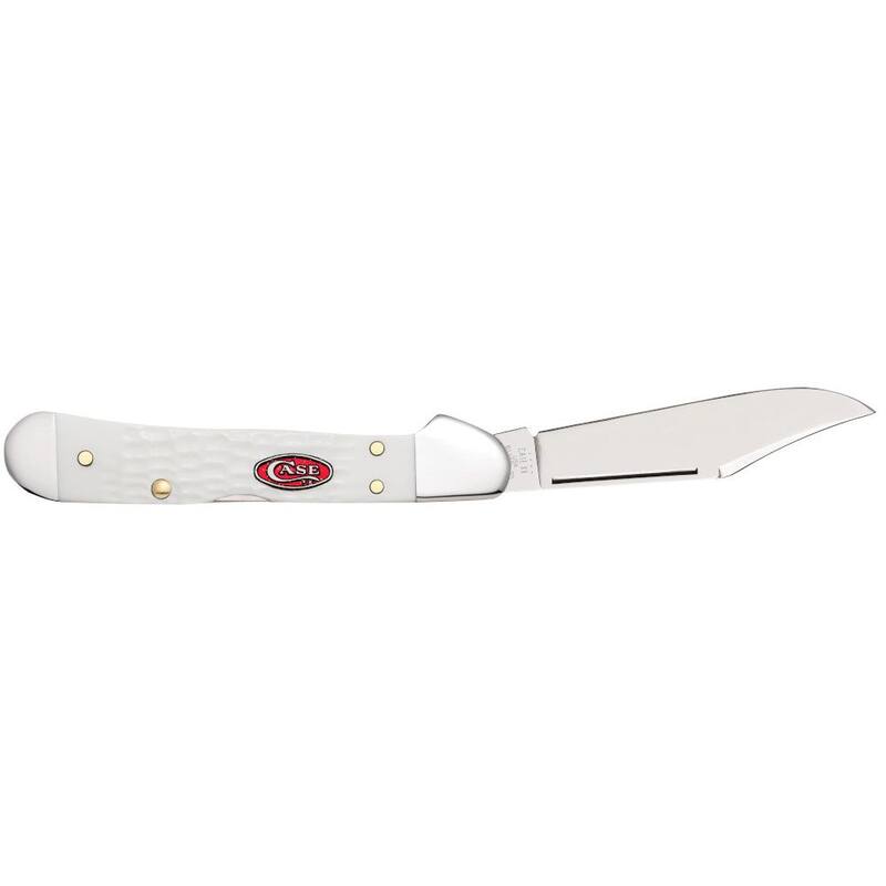 W. R. Case & Sons Cutlery Co SparXX White Synthetic Standard Jig Mini CopperLock Pocket Knife - FI60185