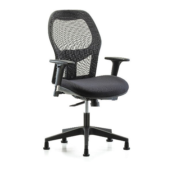 Blue Ridge Ergonomics Executive Mesh Chair, AA, Glides - BR-EXE-MDHCH-RG-H0-A1-RG