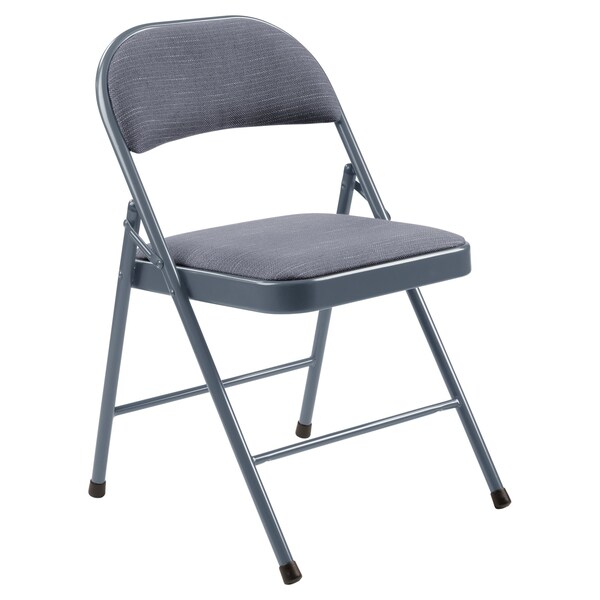 Commercialine Fabric Padded Folding Chair, Star Trail Blue, PK4 - 974