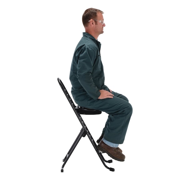 Vestil Ergonomic Worker Chair, Swivel Seat - CPRO-600S