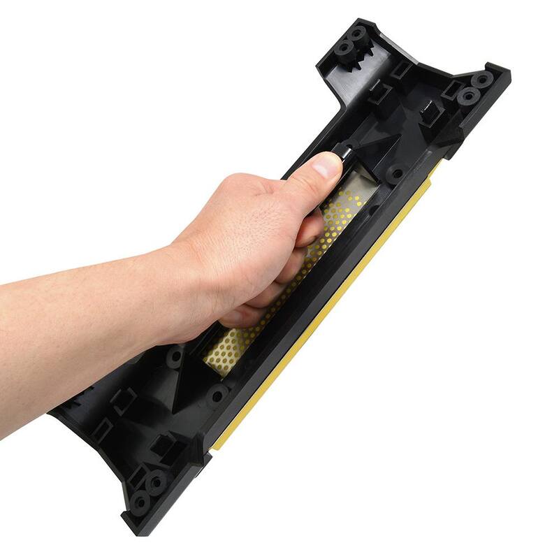 DMT 8 in. Duo Sharp Plus Bench Stone with Base Extra-Fine and Fine Diamond Sharpening Surface - WM8EF-WB