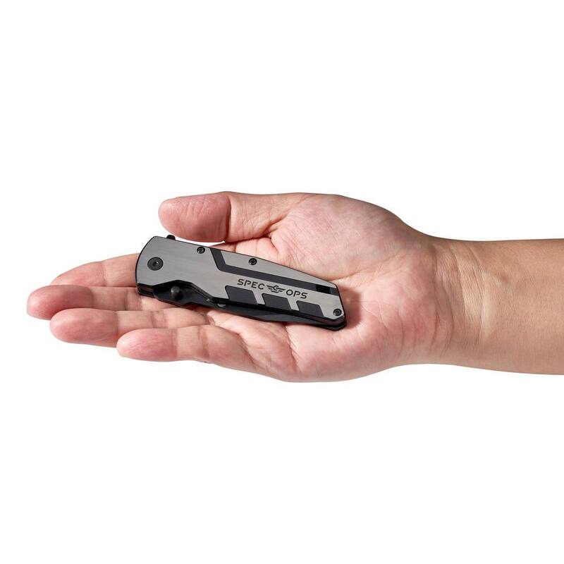 SPEC OPS Folding Pocket Knife, 2.8 in. Blade, High Carbon Steel, Drop Point, Folding Knife - SPEC-K1-PK2