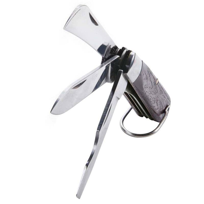Klein Tools 3-Blade Pocket Knife with Screwdriver - 1550-6