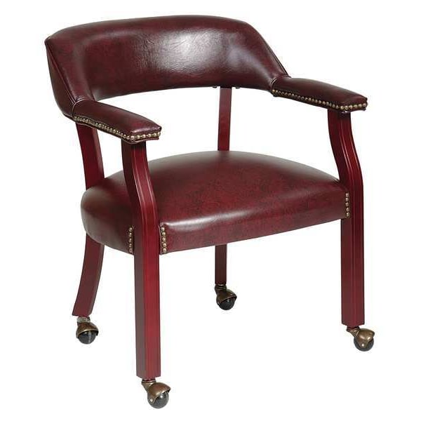Office Star Collection: Traditional Traditional Guest Chair, Ox Blood Seat, Ox Blood Back, 24 1/2" W 23-1/2" L - TV231-JT4