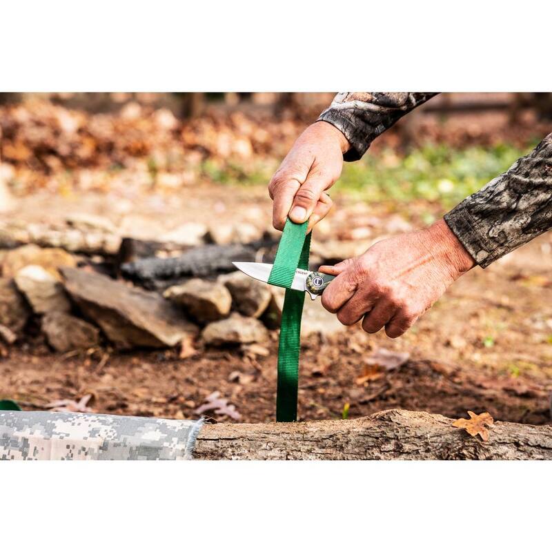 Crescent 3.25 in. Drop Point Blade Everyday Carry Knife with Camo Composite Handle - CPK325CC