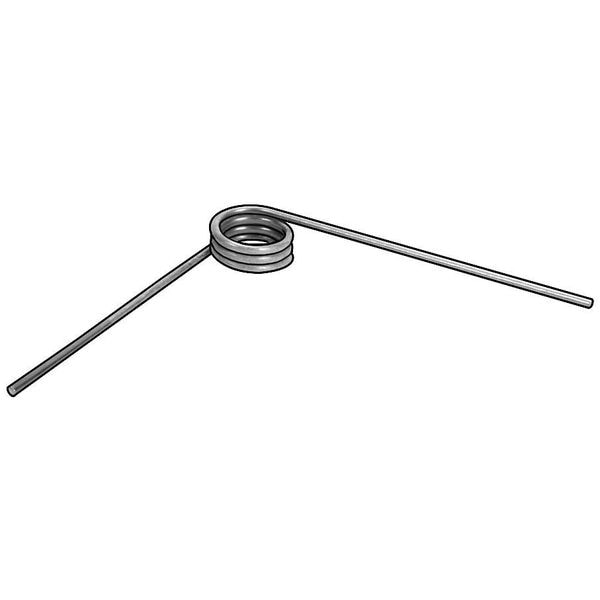 Zoro Select Torsion Spring, 90 Deg, 1.102 OD - 3HPP8