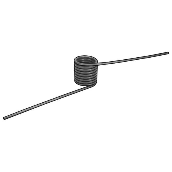Zoro Select Torsion Spring, 180 Deg, 0.982 OD - 3HPT1