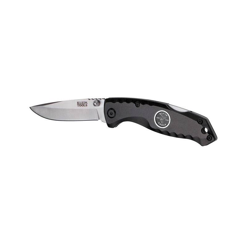 Klein Tools 2.875 in. Stainless Steel Straight Edge Drop Point Pocket Knife - 44142