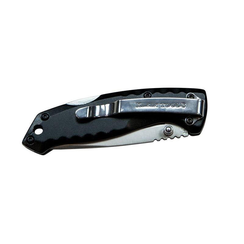 Klein Tools 2.875 in. Stainless Steel Straight Edge Drop Point Pocket Knife - 44142