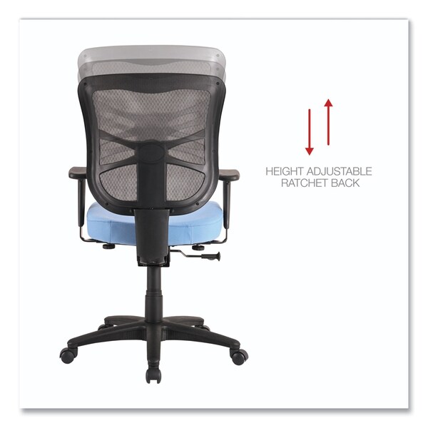 Alera Elusion Mesh Mid-Back Swivel/Tilt Chair, Up to 275 lb, 17.9" to 21.8" Seat Height, Light Blue Seat - ALEEL42BME70B