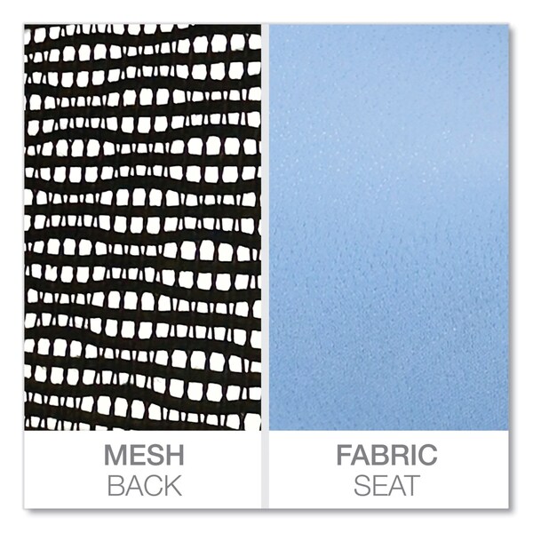 Alera Elusion Mesh Mid-Back Swivel/Tilt Chair, Up to 275 lb, 17.9" to 21.8" Seat Height, Light Blue Seat - ALEEL42BME70B