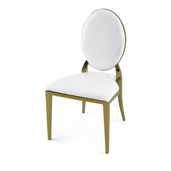 Atlas Commercial Products Alexa Dining Chair, Gold - ALEXA41G