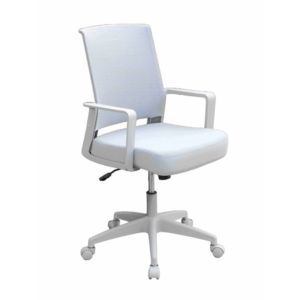 Boss Office Products Task Chair Gray Frame, Gray Mesh and Fabric - B6376GY-GY