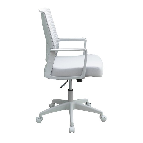 Boss Office Products Task Chair Gray Frame, Gray Mesh and Fabric - B6376GY-GY