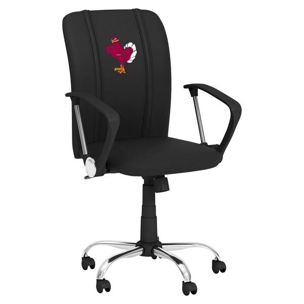 Dreamseat Curve Task Chair with Virginia Tech Hokies Stand Logo - XZOCCURVE-PSCOL13226