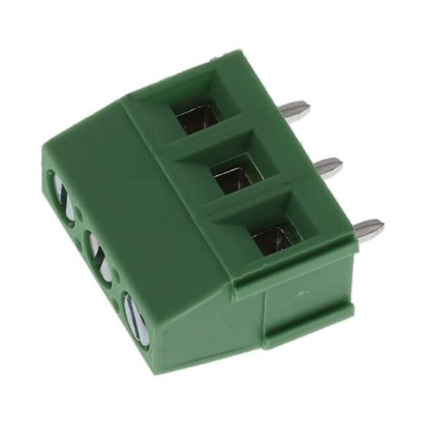 Fci Fixed Terminal Blocks Vi-5.08-3P Green   - Zinc Contact With Bright Tin Plated B/M Clamp With Ni - VI03215200J0G