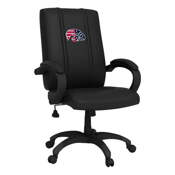 Dreamseat Office Chair 1000 with Iowa Hawkeyes Patriotic Primary Logo - XZOC1000-PSCOL13522