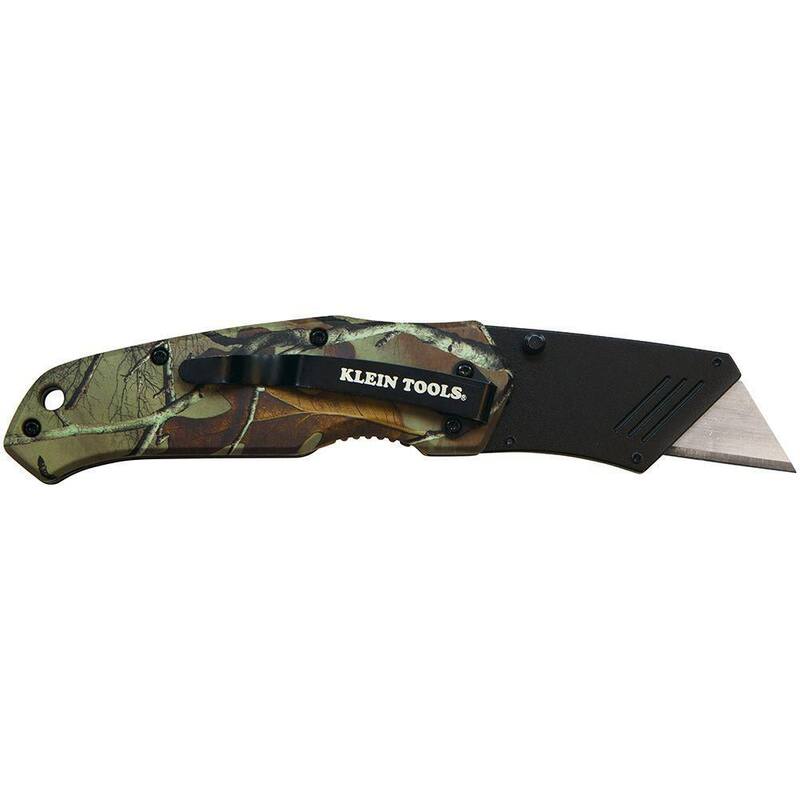 Klein Tools 6 in. Camo Assisted Open Folding Utility Knife - 44135