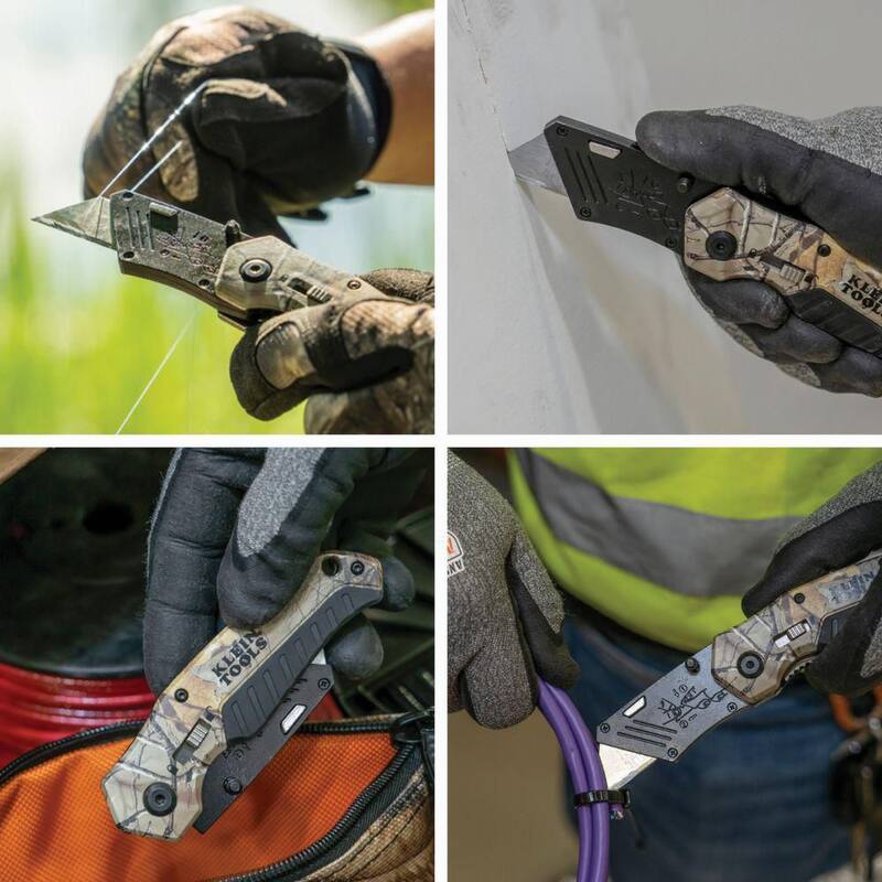 Klein Tools 6 in. Camo Assisted Open Folding Utility Knife - 44135