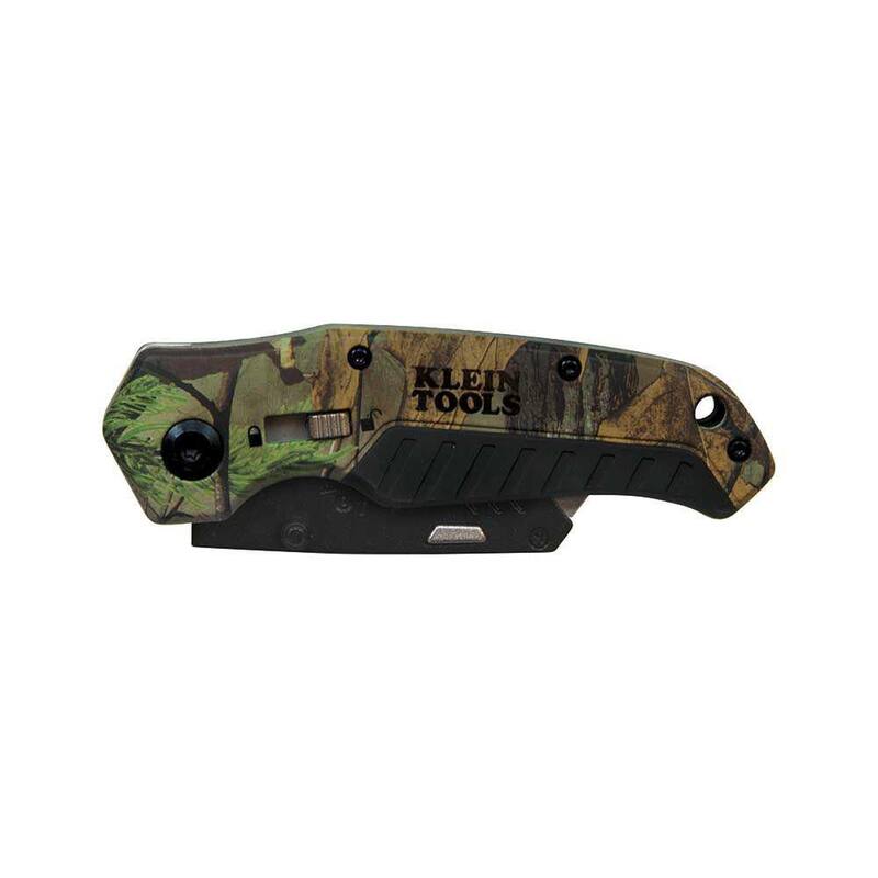 Klein Tools 6 in. Camo Assisted Open Folding Utility Knife - 44135