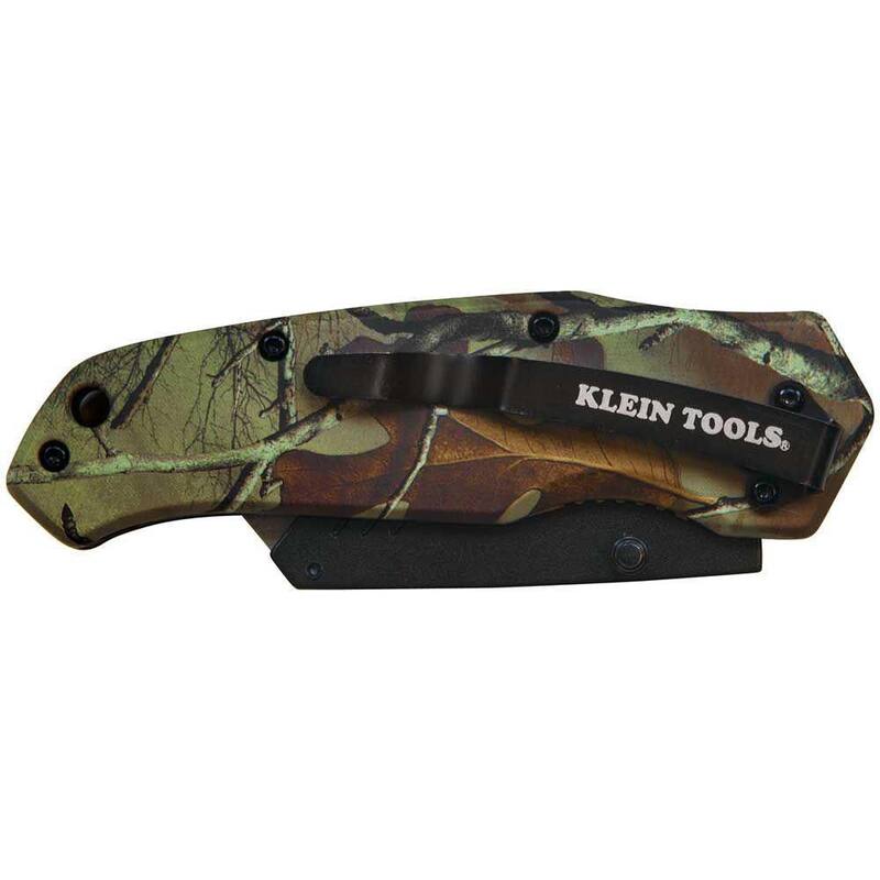 Klein Tools 6 in. Camo Assisted Open Folding Utility Knife - 44135