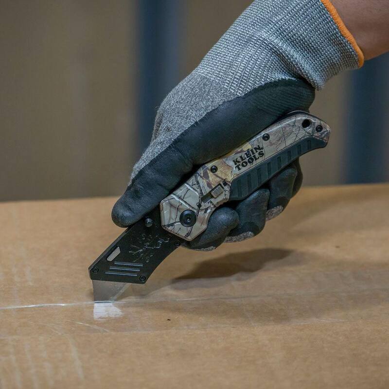 Klein Tools 6 in. Camo Assisted Open Folding Utility Knife - 44135