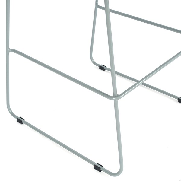 Flash Furniture HERCULES Series Navy Stack Bar Stool with Air-Vent Back and Gray Powder Coated Sled Base, 3PK - 3-RUT-498A-BS-NV-GG