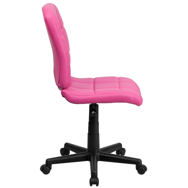 Flash Furniture Vinyl Contemporary Chair, 16-3/4" to 21-3/4, Pink - GO-1691-1-PINK-GG