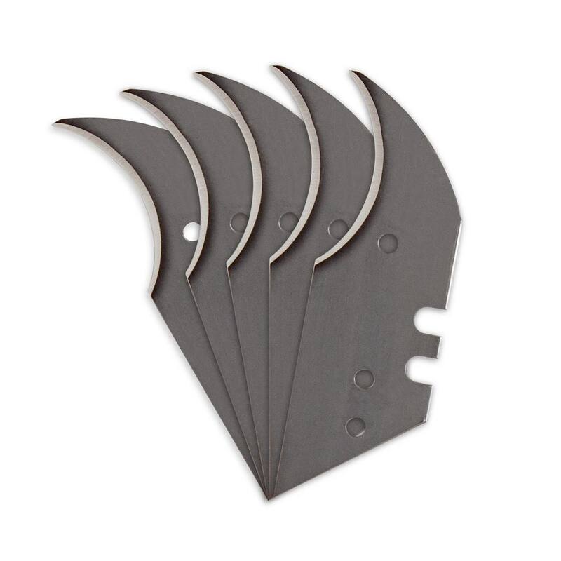 ROBERTS Hawk Concave Blade for Utility Knives (5-Pack) - 10-404