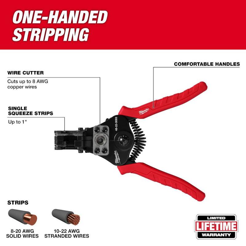 Milwaukee FASTBACK Folding Utility Knife and Compact Folding Utility Knife with Automatic Wire Stripper and Cutter (3-Piece) - 48-22-1503-48-22-3083