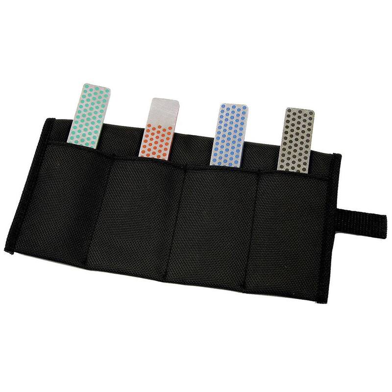 DMT 4 in. Diamond Whetstone Deluxe Handheld Sharpener Kit of 4 Assorted Models (W4X, W4C, WMF, W4E) - W4K