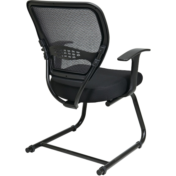 Office Star Desk Chair Side Chair, Mesh, Black - 5505