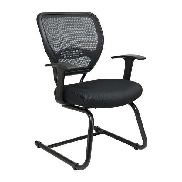 Office Star Desk Chair Side Chair, Mesh, Black - 5505