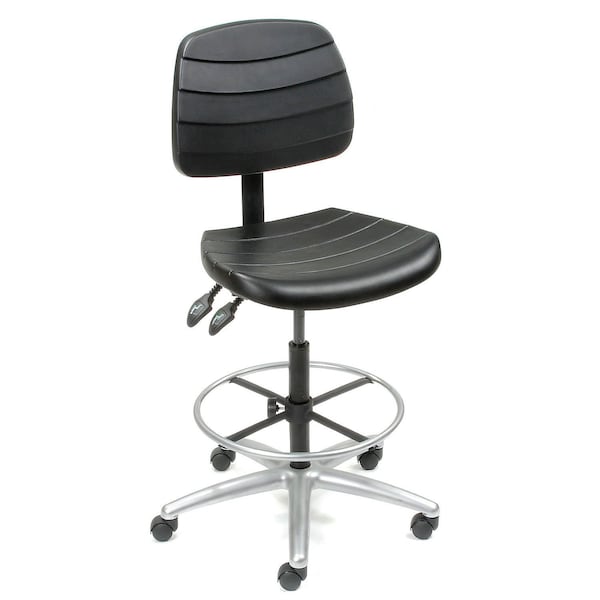 Global Industrial Deluxe 5 Way Adjustable Polyurethane Shop Stool - 250612