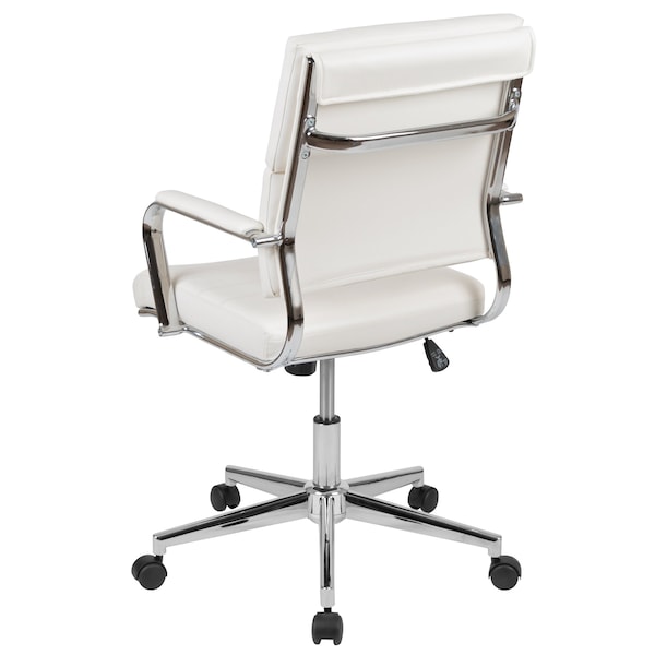 Flash Furniture White LeatherSoft Office Chair - BT-20595M-2-WH-GG