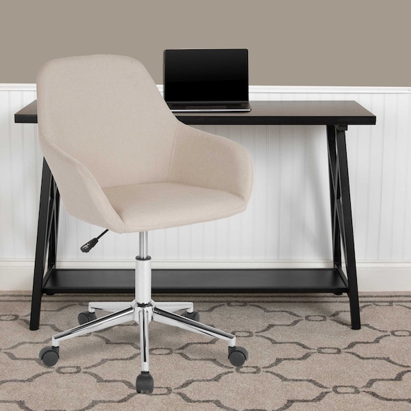 Flash Furniture Cortana Home and Office Mid-Back Chair, B - DS-8012LB-BGE-F-GG