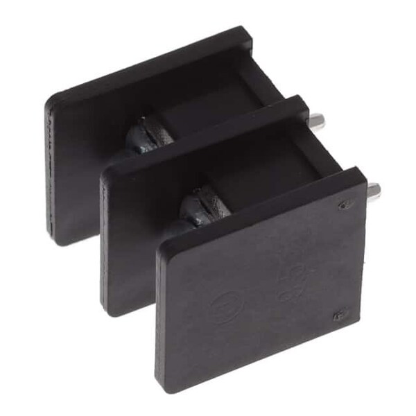 Fci Barrier Terminal Blocks Yk-511-2P Black   -/+ Ni-Plated Tail Tin-Plated @ Logo - YK51102030J0G