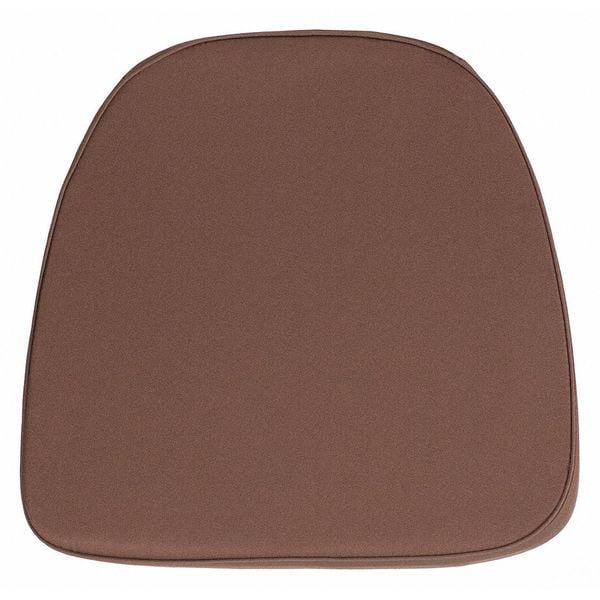 Flash Furniture Chiavari Chair Cushion, Tan Back, 16 W 15-1/2" L 1.75 H, Fabric Seat - BH-BRN-GG
