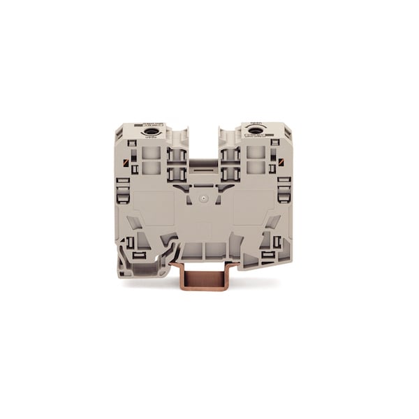 Wago 2 COND THRU TERMINAL BLOCKS, 35 MM2-GREY, 8-2 AWG WIRE - 285-135