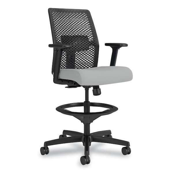 Hon Ignition 2.0 ReActiv Low-Back Task Stool, 22.88-31.75in Seat Height, Flint Seat, Charcoal/Black - HONTSR0A0S39BST