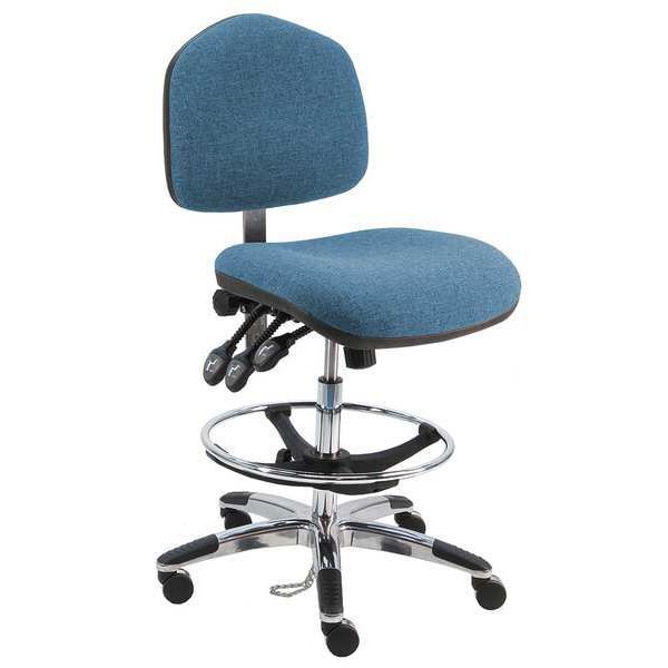 Benchpro Fabric Task Chair, 21" to 31", No Arms, Blue - WAT-F-TLC-WW-BLUE