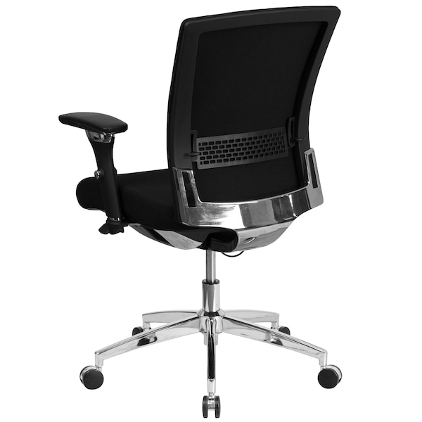 Flash Furniture Hercules Office Chair, Black Seat, Gray Back, 27 in W 25" L 41-3/4" H, Fabric Seat - GO-WY-85-6-GG